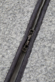 Textured Zip Fleece Jacket
