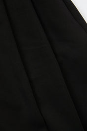 Pleated Drawstring Trousers Black