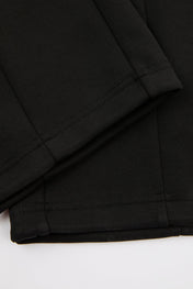 Pleated Drawstring Trousers Black