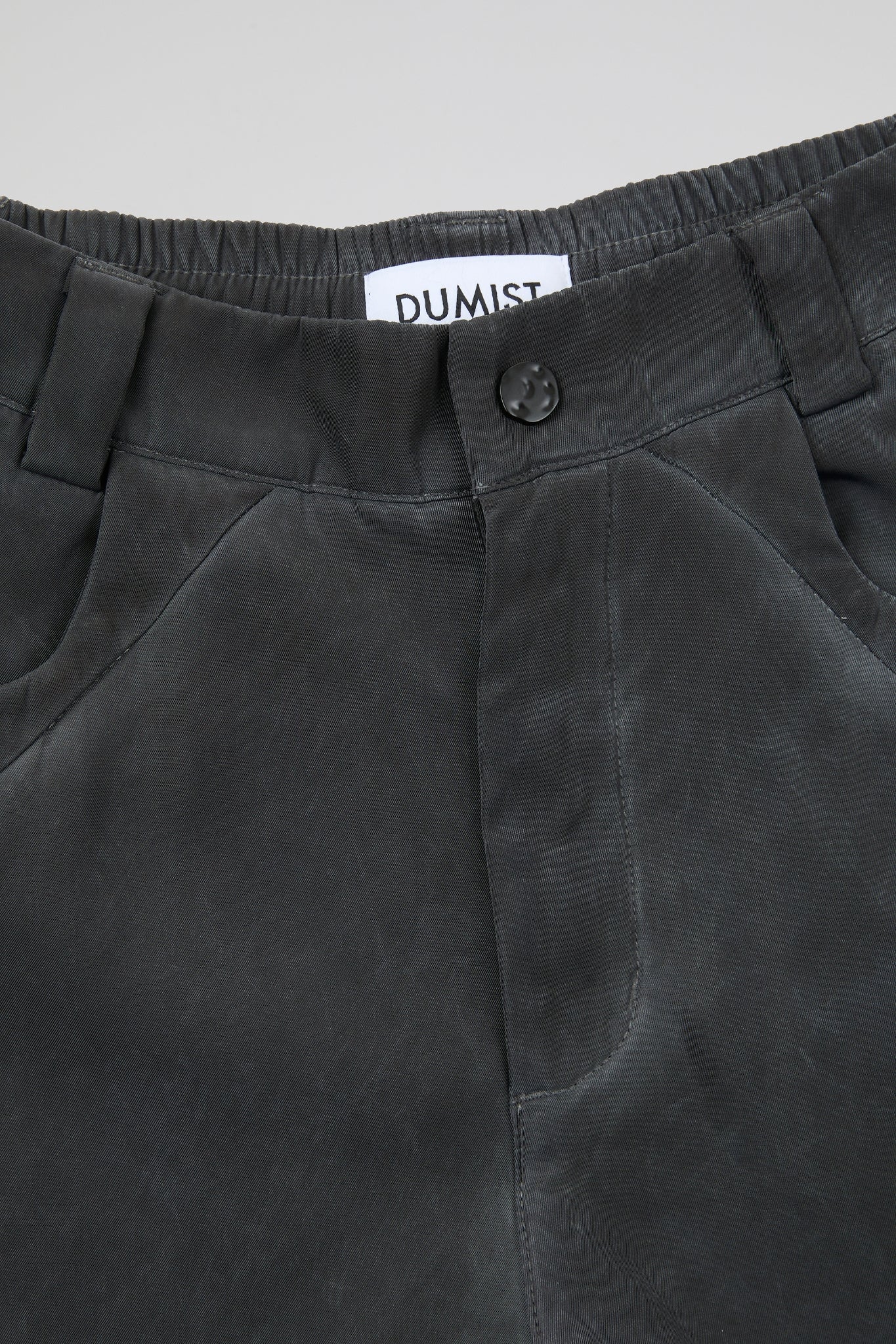 Faded Black Architectural Cargo Trousers