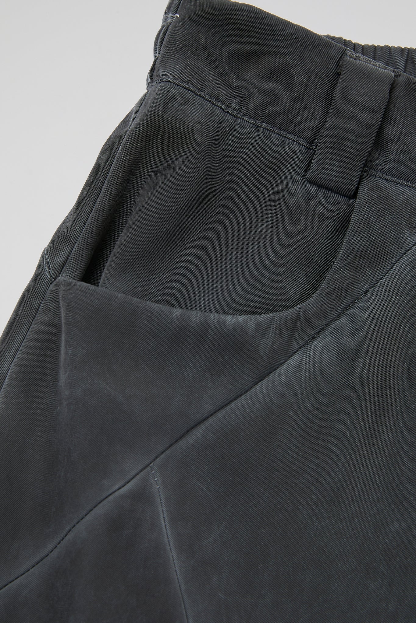 Faded Black Architectural Cargo Trousers