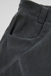 Faded Black Architectural Cargo Trousers
