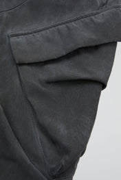 Faded Black Architectural Cargo Trousers