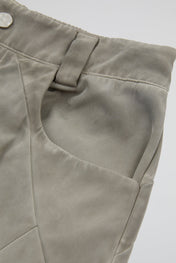 Faded Grey Architectural Cargo Trousers