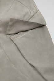 Faded Grey Architectural Cargo Trousers