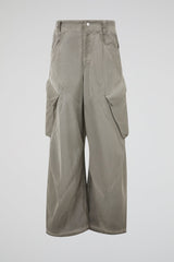 Faded Grey Architectural Cargo Trousers