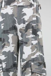 Camo Deconstructed Cargo Pants