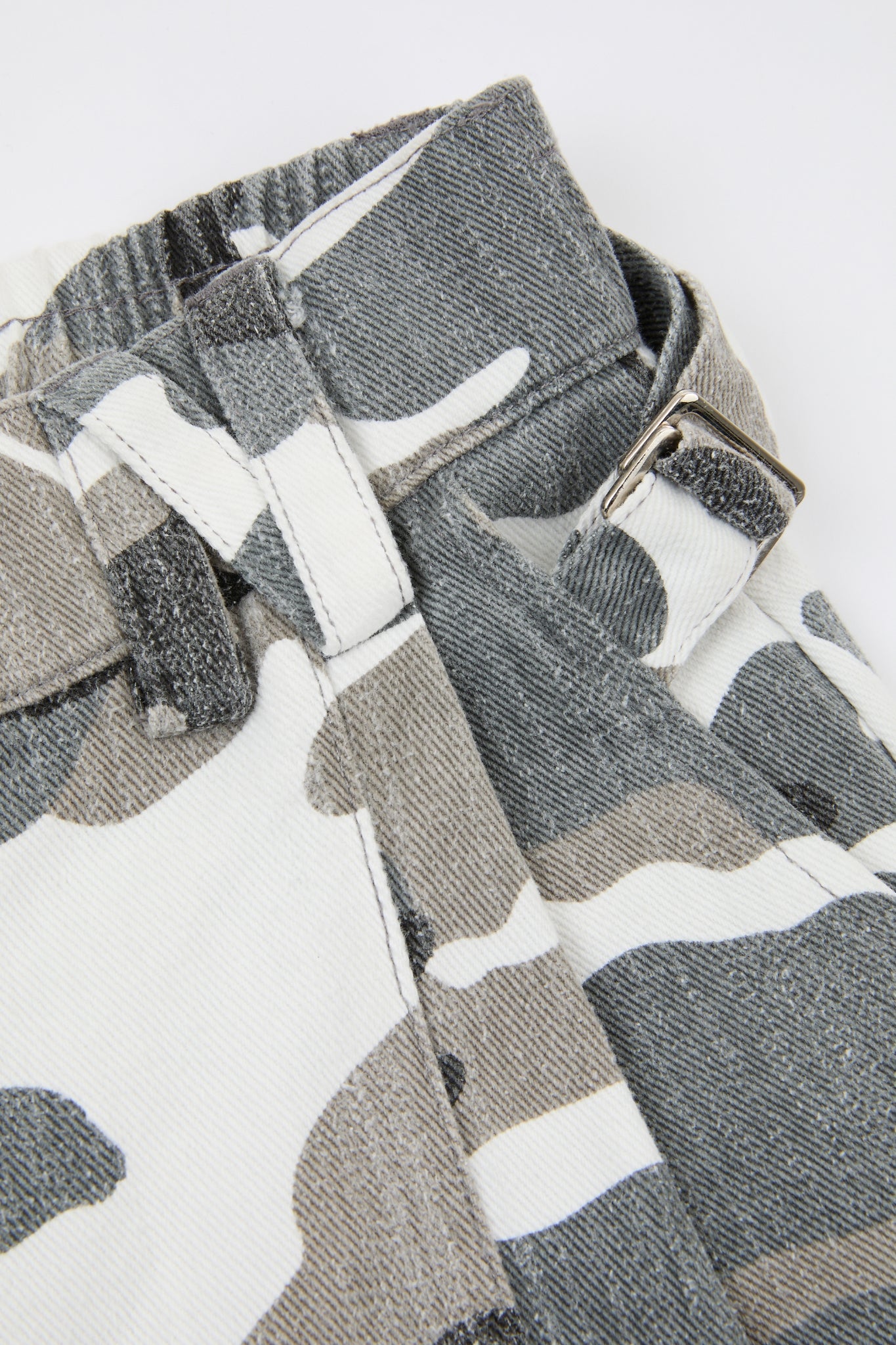 Camo Deconstructed Cargo Pants