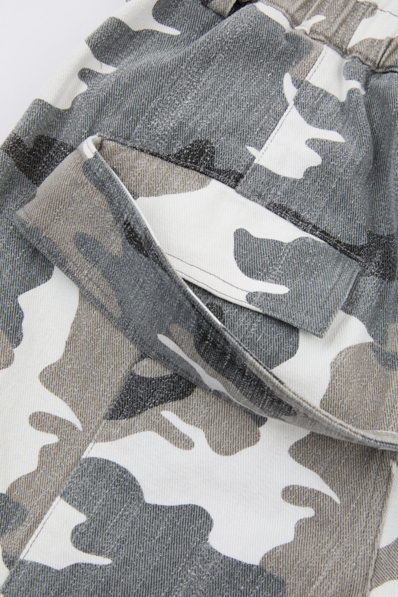 Camo Deconstructed Cargo Pants