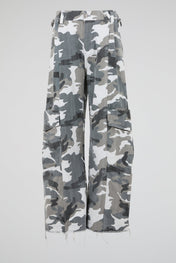 Camo Deconstructed Cargo Pants