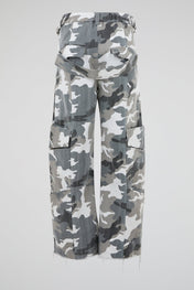 Camo Deconstructed Cargo Pants