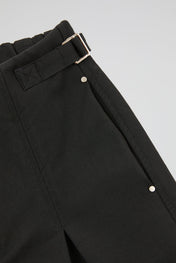 Studded Pleated Trousers Black