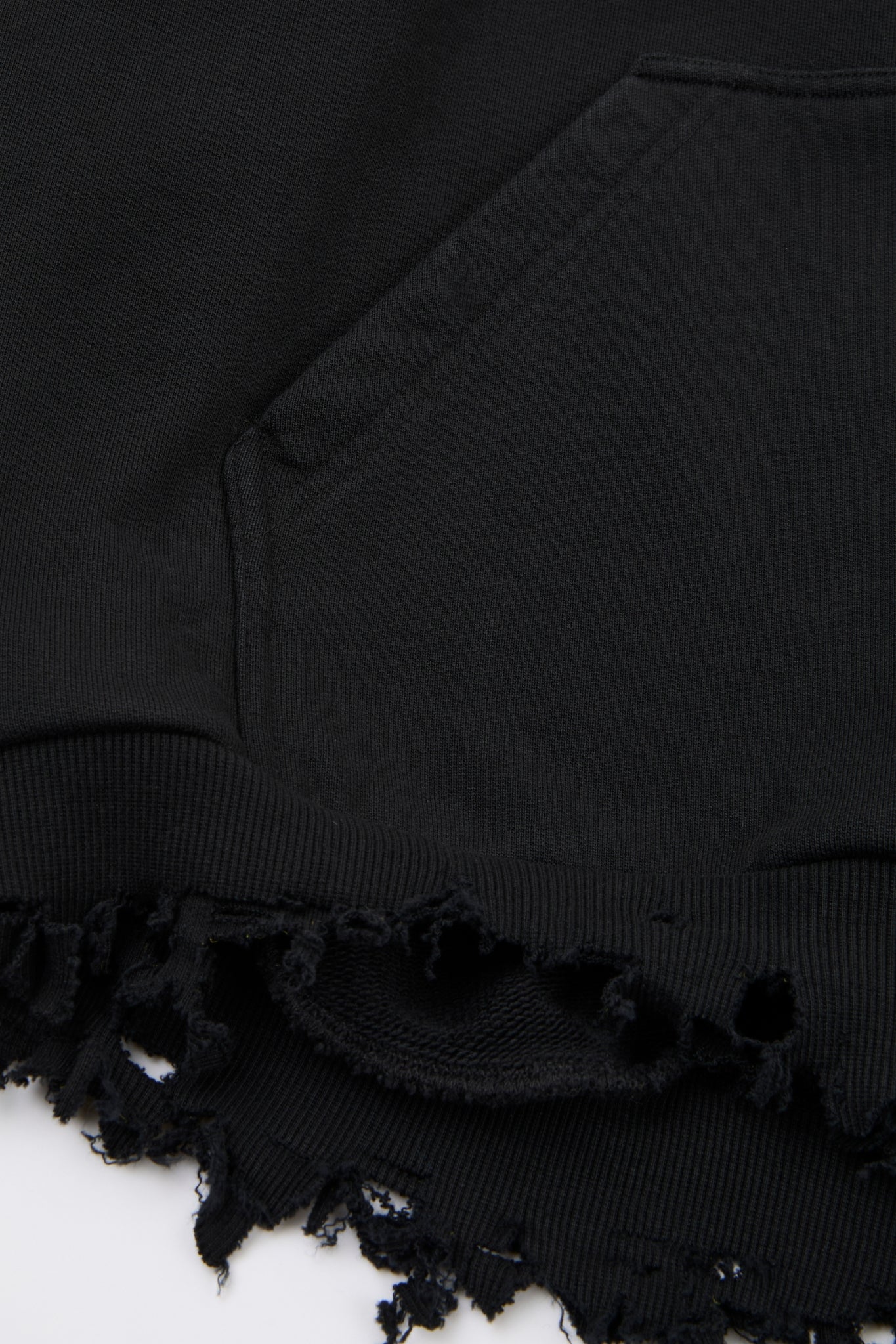 Black Distressed Hoodie