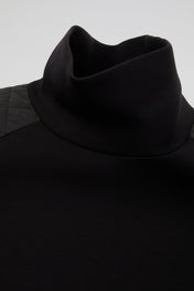 Dumist Quilted Mock Neck Sweatshirt