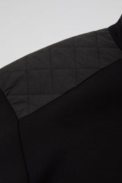 Dumist Quilted Mock Neck Sweatshirt