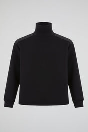 Dumist Quilted Mock Neck Sweatshirt