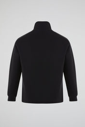 Dumist Quilted Mock Neck Sweatshirt