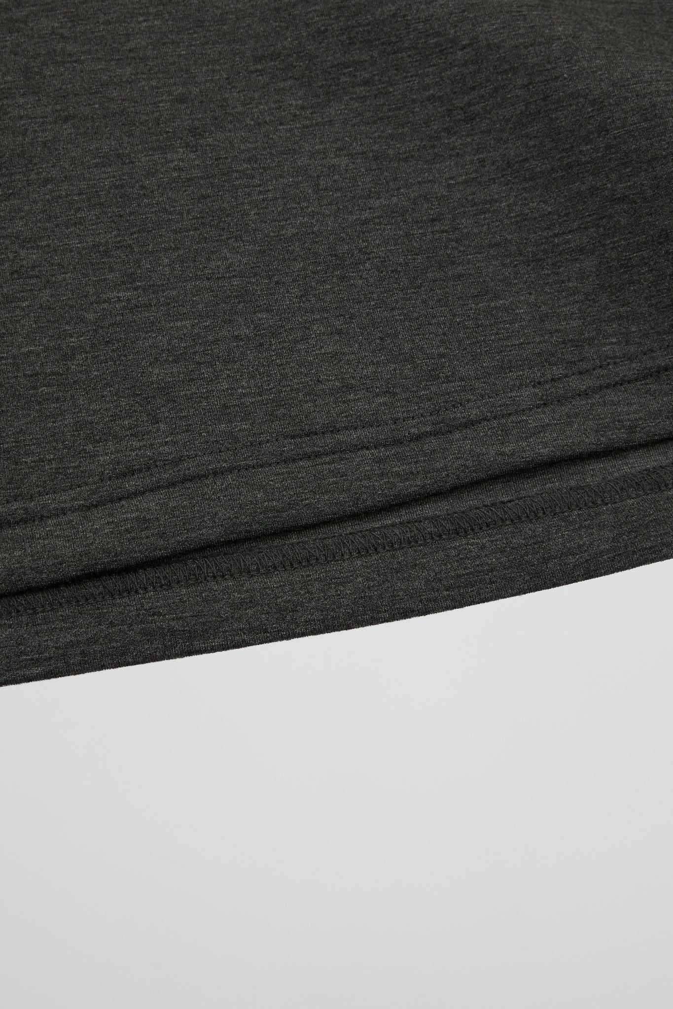 Grey Quilted Mock Neck Sweatshirt