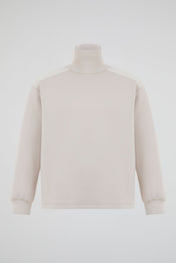 Dumist Quilted Mock Neck Sweatshirt