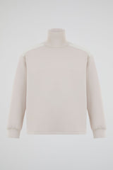 Dumist Quilted Mock Neck Sweatshirt