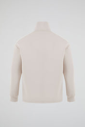 Dumist Quilted Mock Neck Sweatshirt