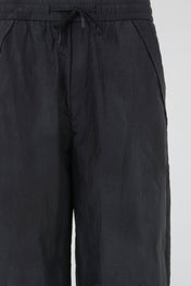 Black Crinkled Trousers