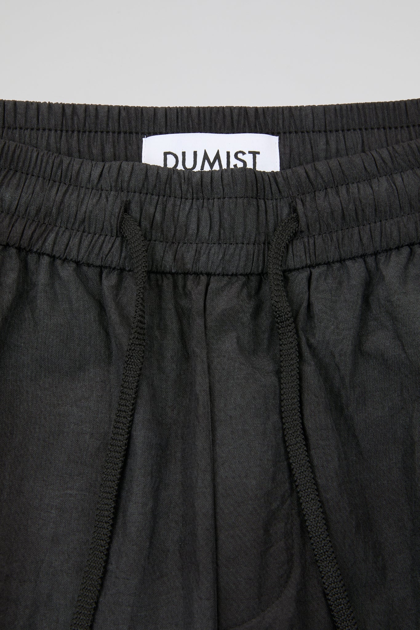 Black Crinkled Trousers