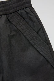 Black Crinkled Trousers