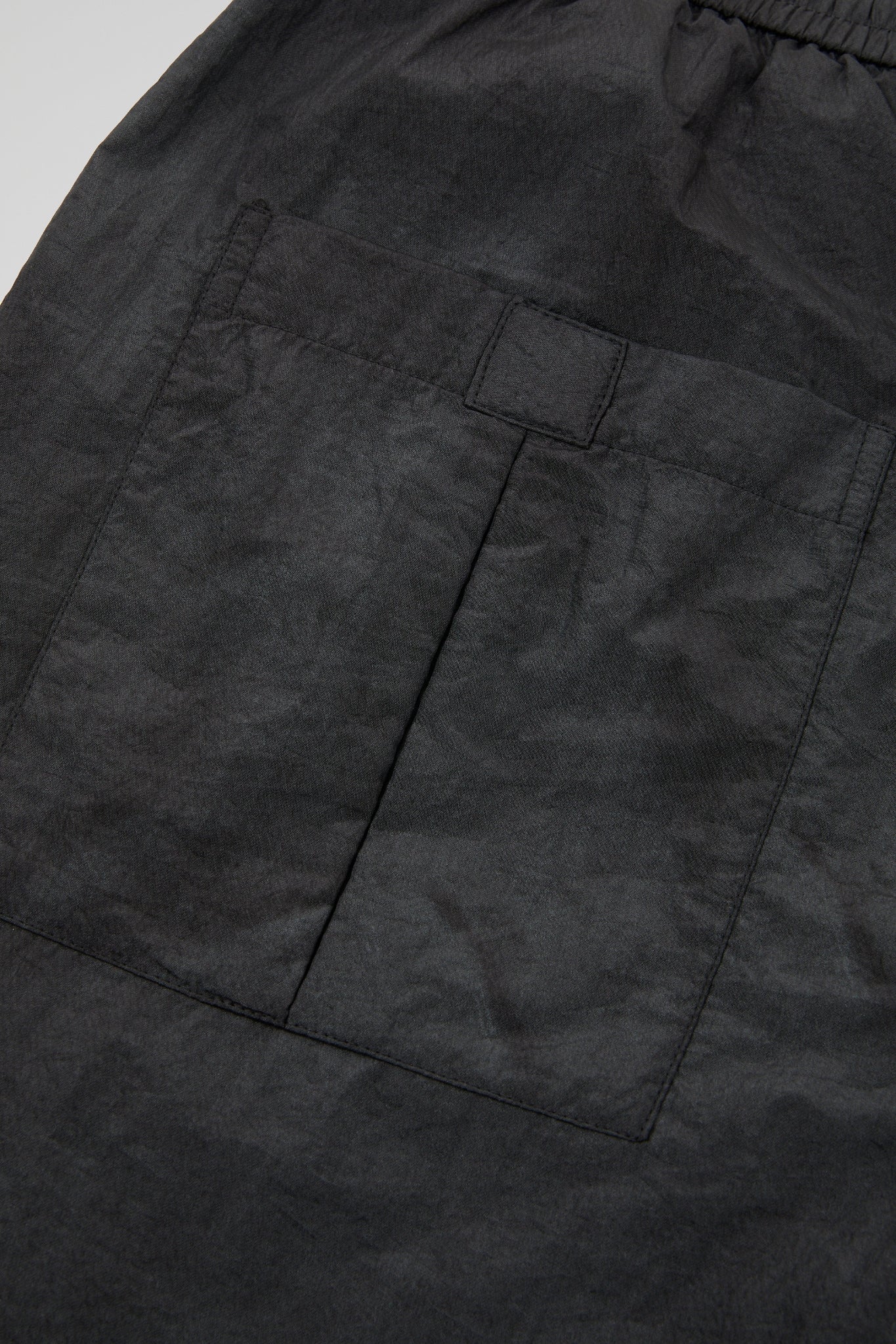 Black Crinkled Trousers