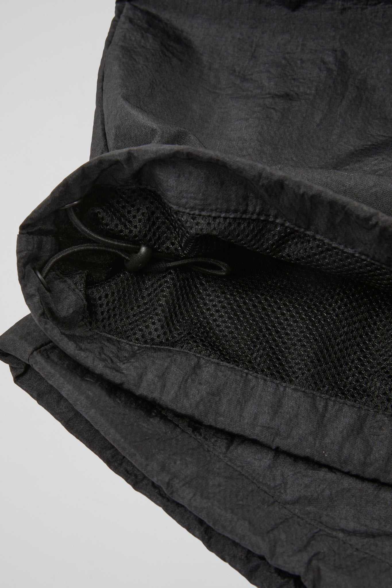Black Crinkled Trousers