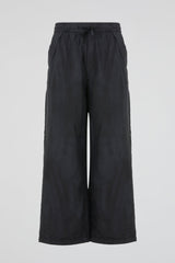 Black Crinkled Trousers