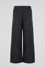 Black Crinkled Trousers