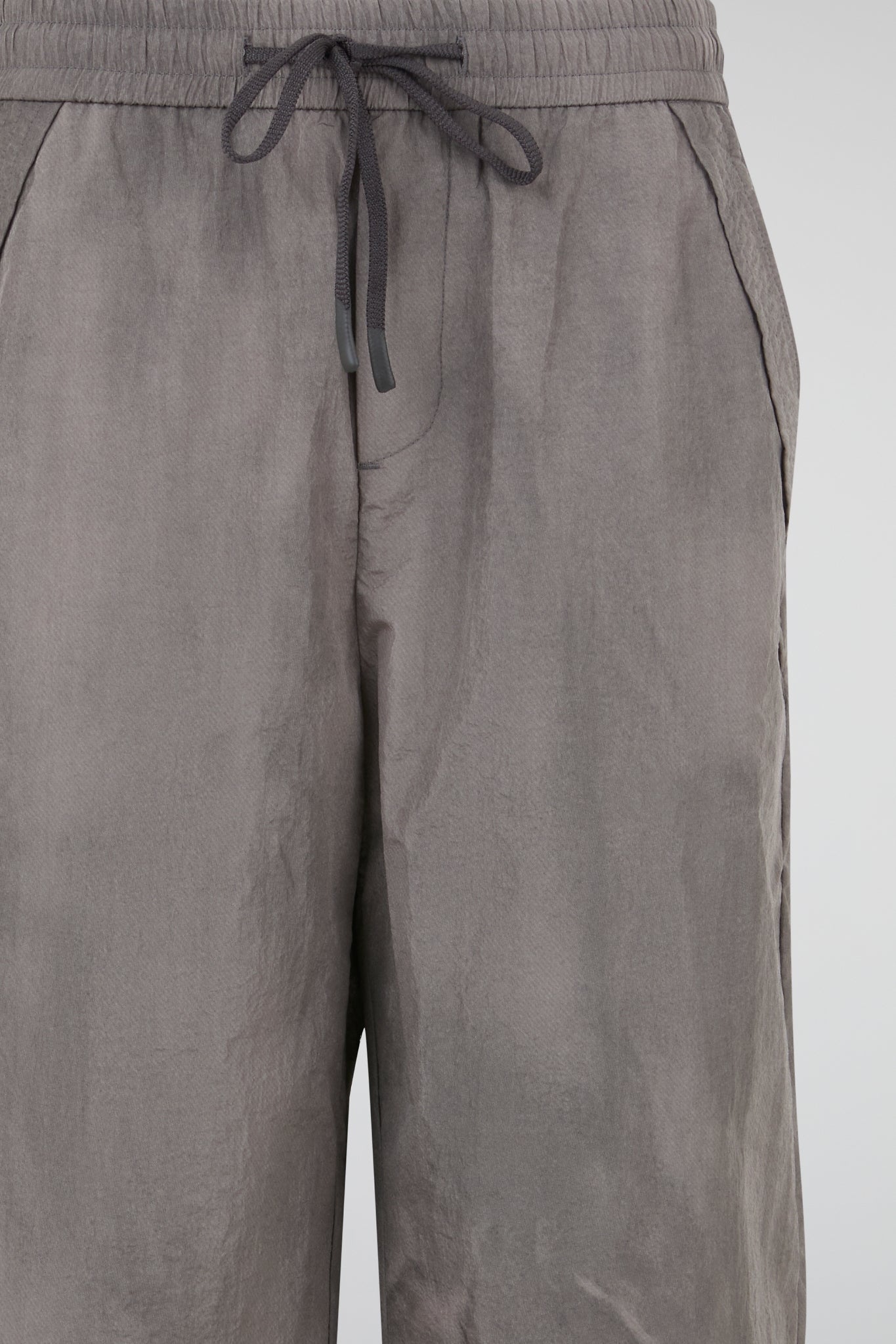 Grey Crinkled Trousers