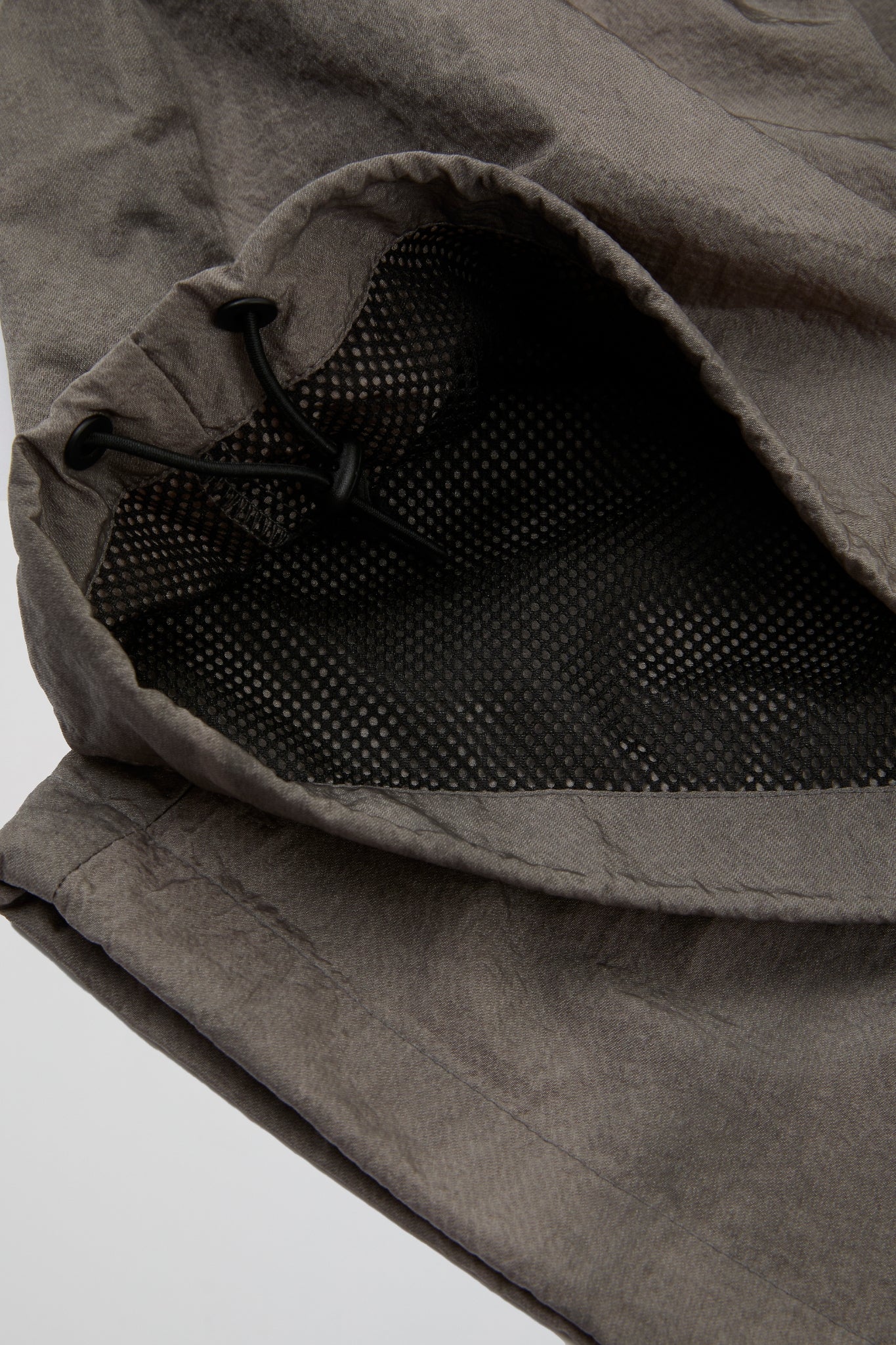 Grey Crinkled Trousers