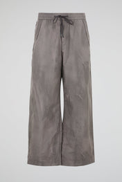 Grey Crinkled Trousers