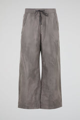 Grey Crinkled Trousers