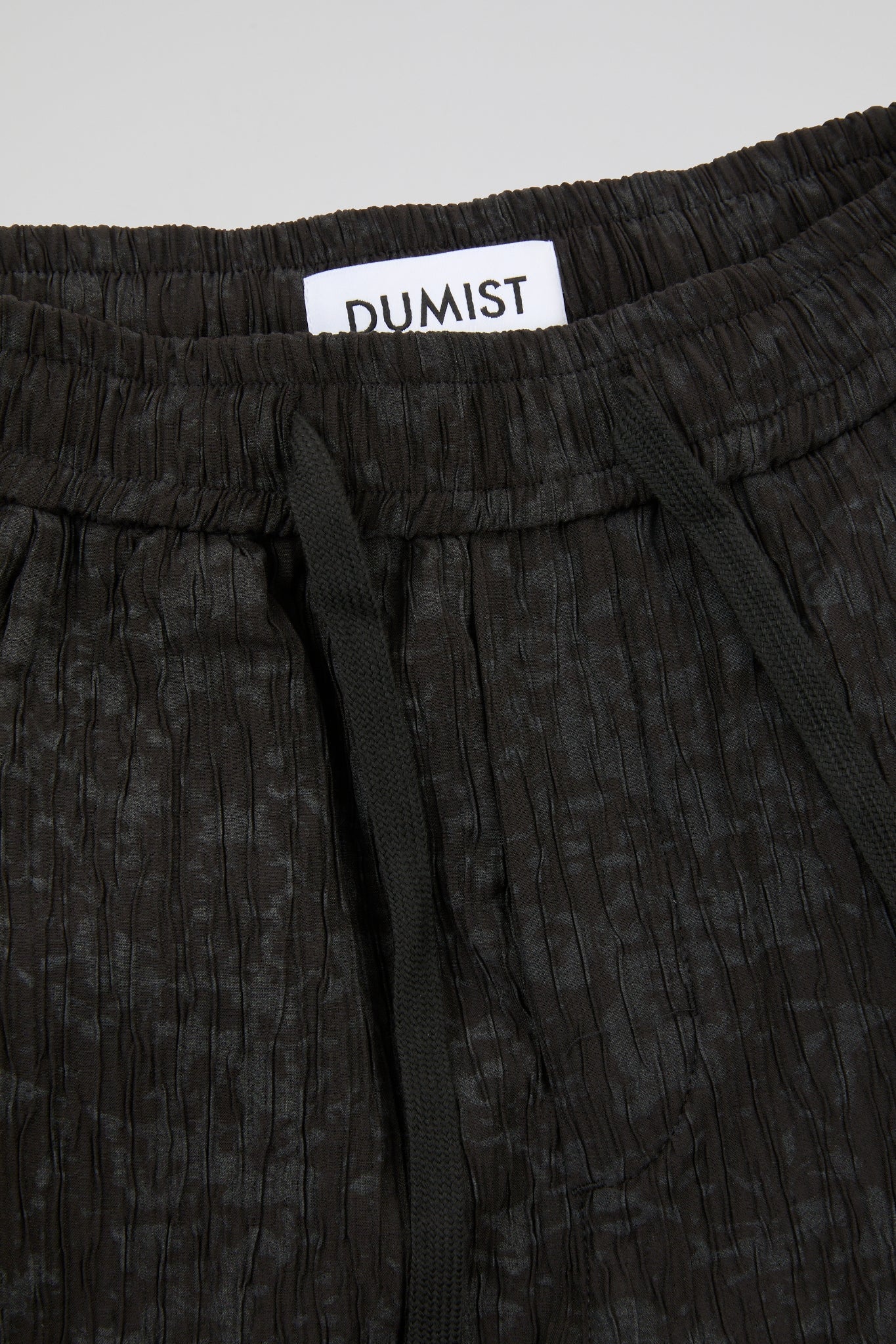 Black Textured Trousers