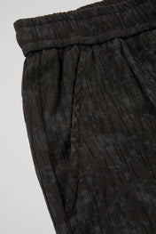 Black Textured Trousers