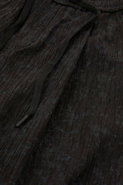 Black Textured Trousers