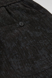 Black Textured Trousers