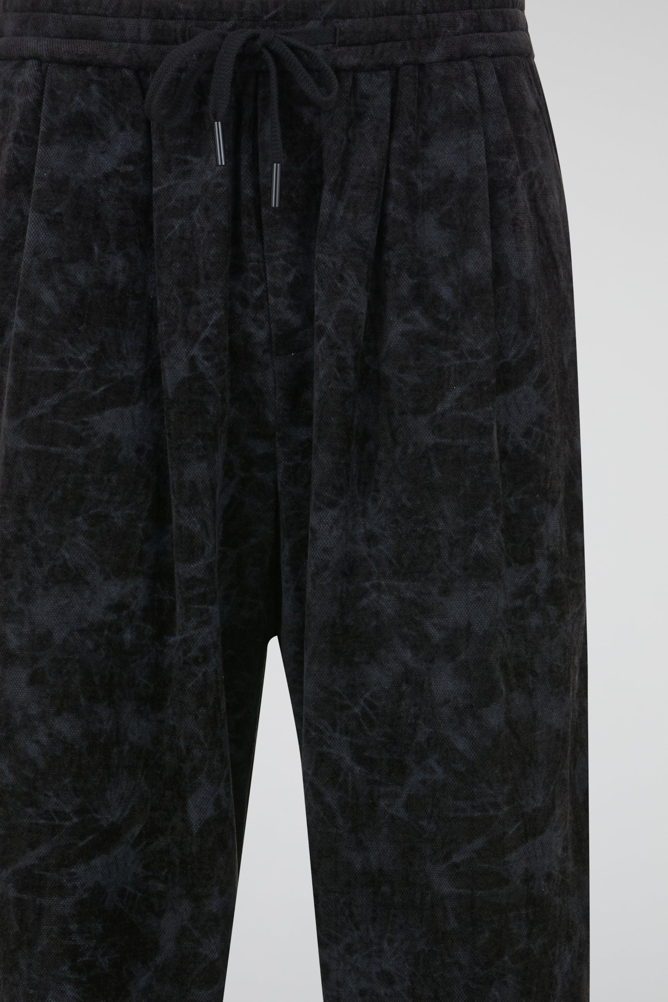 Black Acid-Wash Trousers