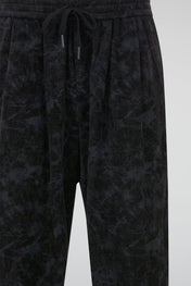 Black Acid-Wash Trousers