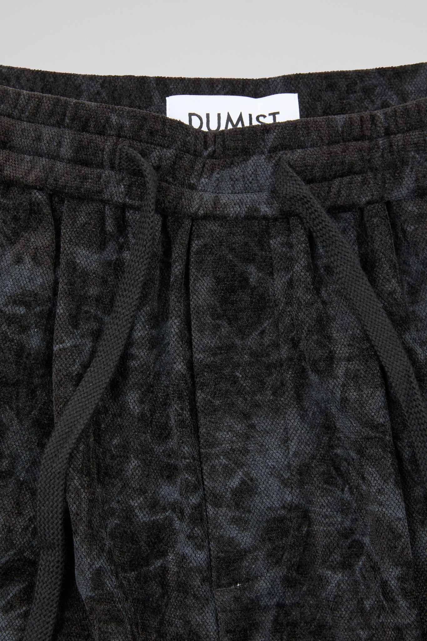 Black Acid-Wash Trousers