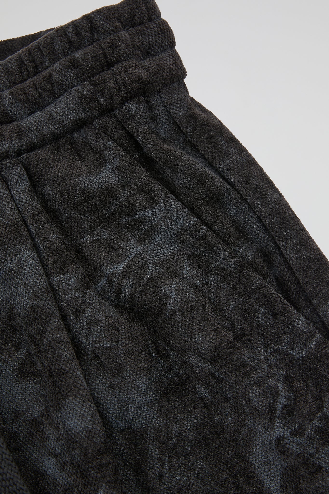Black Acid-Wash Trousers