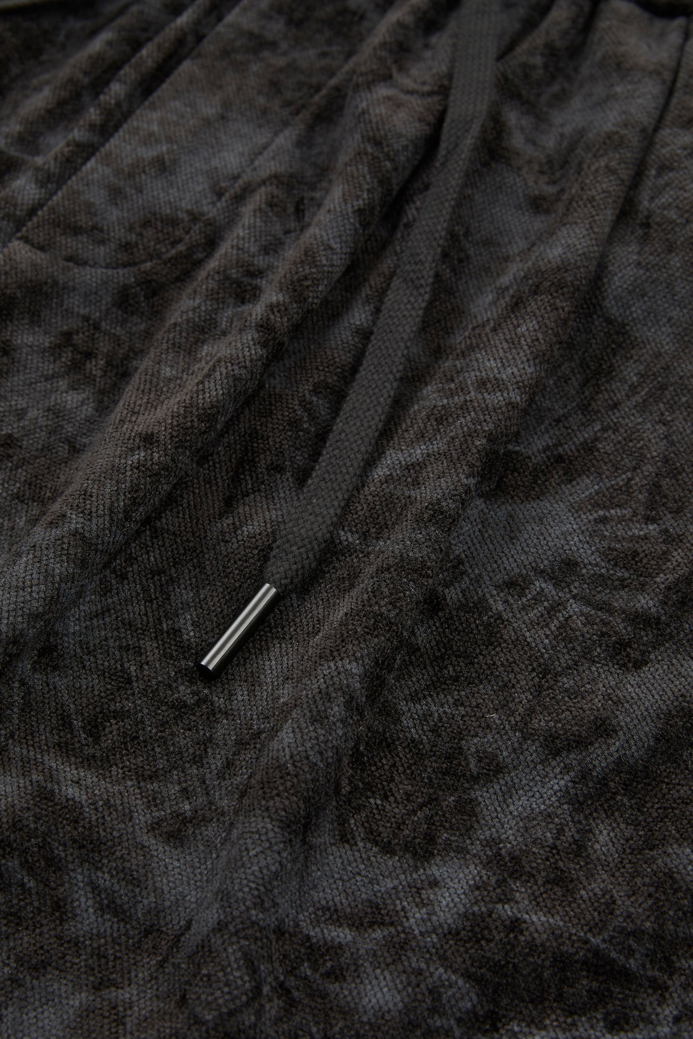 Black Acid-Wash Trousers