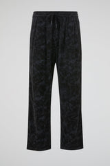 Black Acid-Wash Trousers