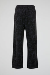 Black Acid-Wash Trousers
