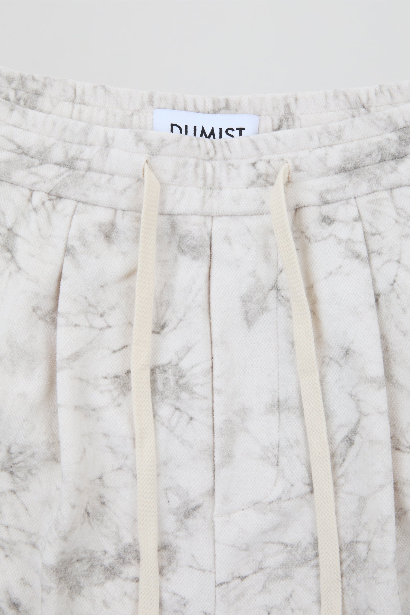 White Acid-Wash Trousers