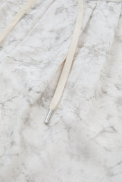 White Acid-Wash Trousers