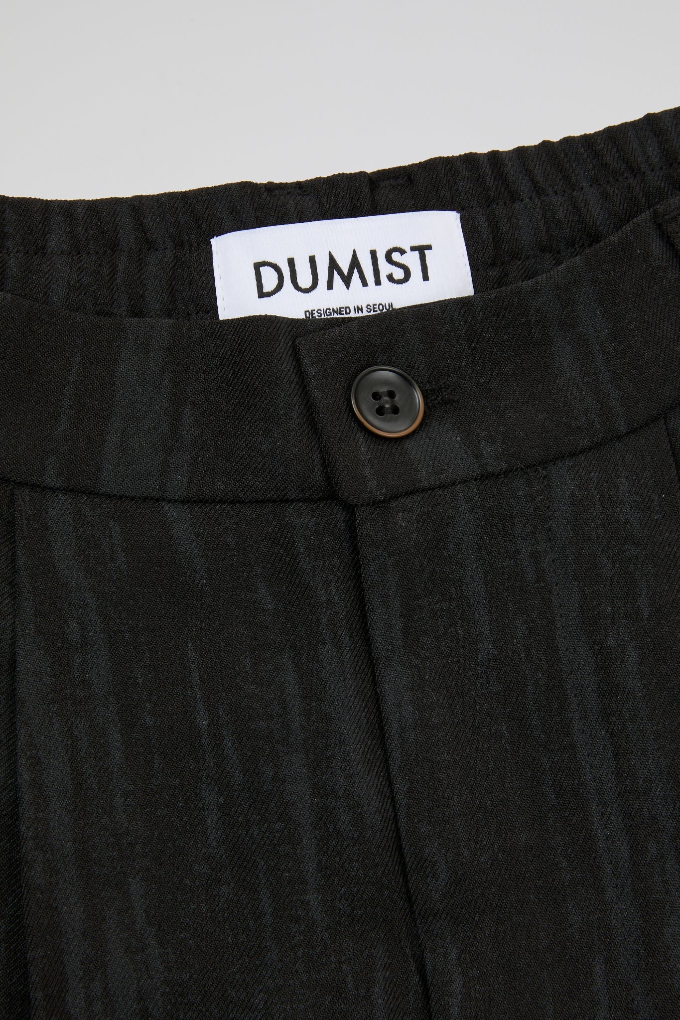Black Grained Trousers